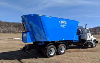 Patz 2400 Series II Truck Mount 1100 Twin Screw Vertical Mixer side view