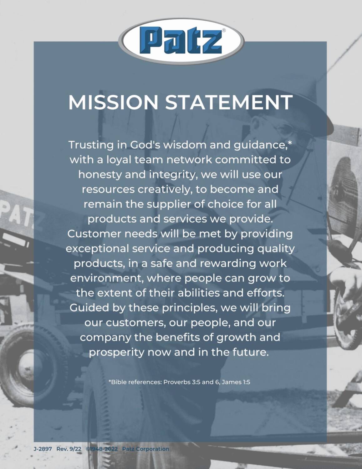 Patz Mission Statement