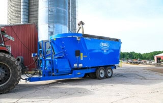 Filling into Patz 2400 Series III mixer